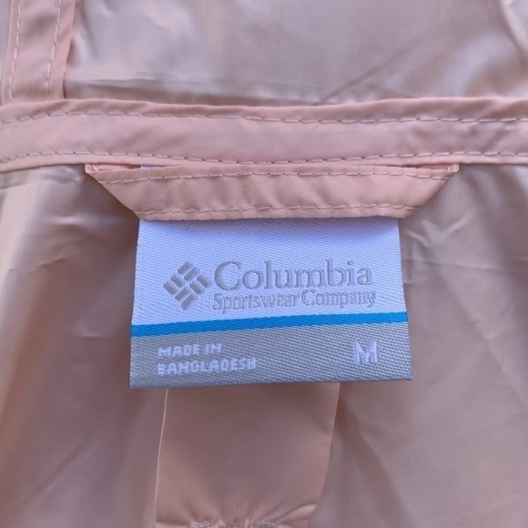 COLUMBIA Flash Forward Women’s Windbreaker - Peach Cloud/Nocturnal - Picture 13 of 16